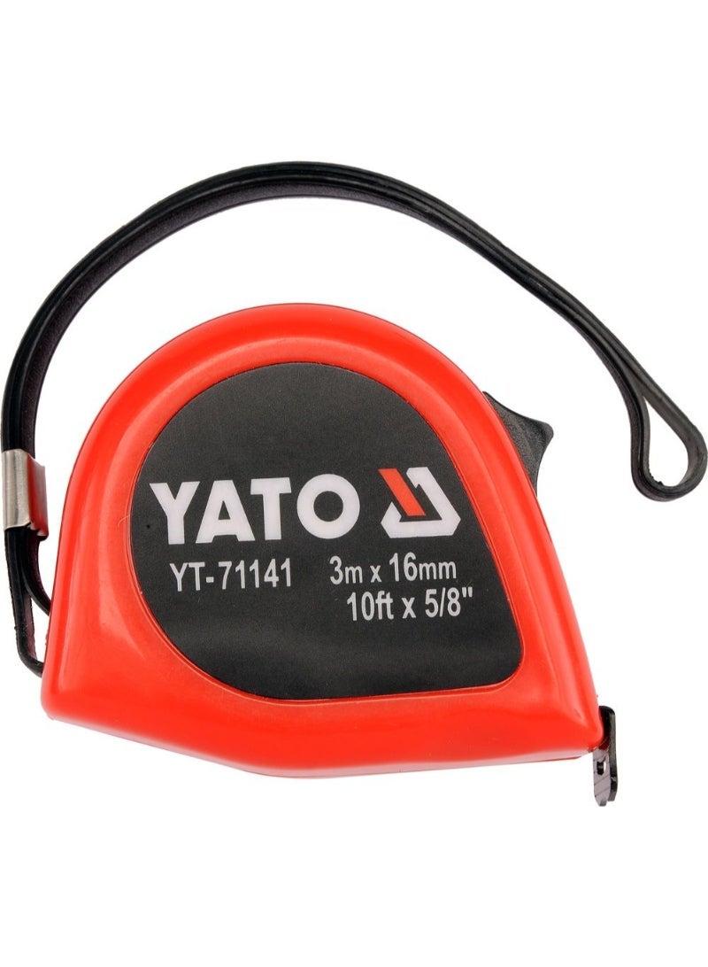 YATO Measuring Tape 3Mx16mm Double Blister Card YT-71141