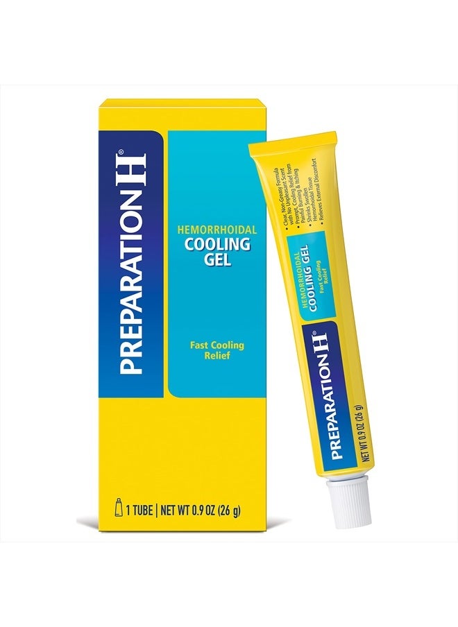Preparation H Hemorrhoid Cooling Gel with Aloe for Fast Discomfort Relief - 0.9 Oz Tube  - Image 1