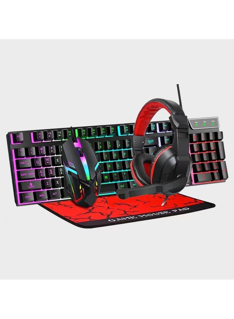 دينكس مجموعة مكونة من ماوس ولوحة مفاتيح وسماعات رأس ستيريو - Image 1