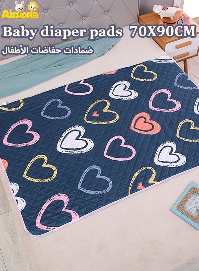 آيسيورا وسادة سرير مضادة للماء للأطفال، وسادة مرتبة قابلة للغسل، وسادات سفلية قابلة لإعادة الاستخدام، غطاء لترطيب سلس للأطفال الصغار والكبار - Image 1