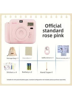 Generic Camera Po Disposable Imaging Photographic Paper Students Cheap Camera Portable Retro School Use-Body Color:Rose Pink-official Standard  - Image 1