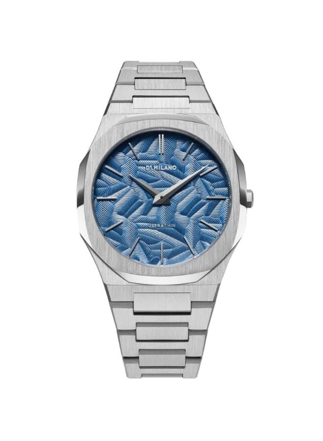 D1 MILANO Men Textured Dial & Stainless Steel Straps Analogue Watch UTBJ35 40mm - Image 1