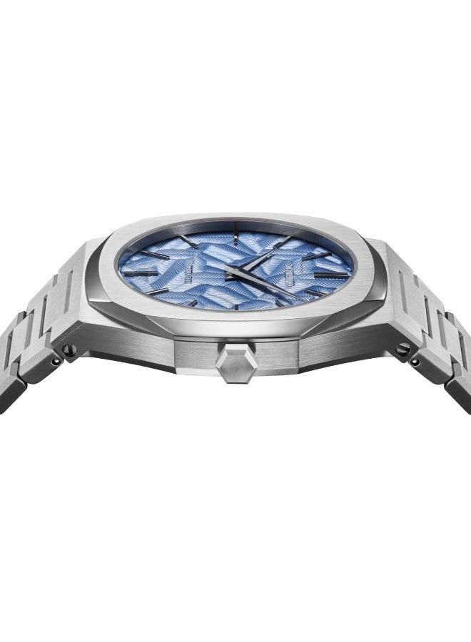 D1 MILANO Men Textured Dial & Stainless Steel Straps Analogue Watch UTBJ35 40mm - Image 3