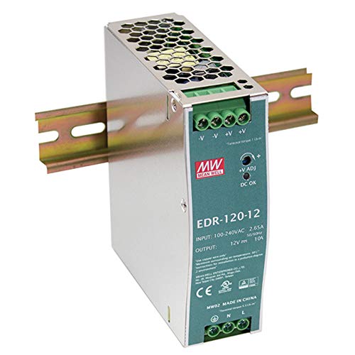 MEAN WELL EDR-120-12 Single Output DIN Rail Power Supply 12V 10 Amp 120W - Image 1