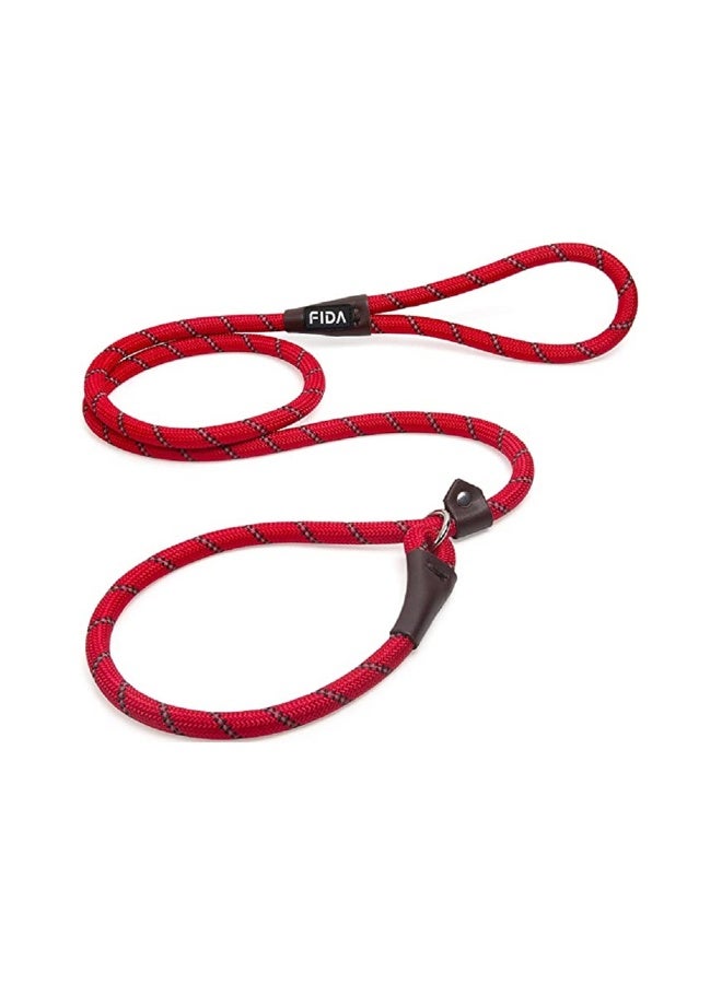 Fida Durable Slip Lead Dog Training Leash - Red