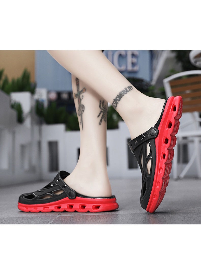 NIBEMINENT Summer   Sandals Hollow Breathable Beach Wading Casual Non-slip Hole Shoes Men Wearing Slippers Men Sandals - Image 3