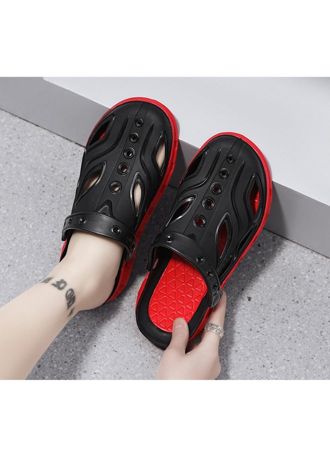 NIBEMINENT Summer   Sandals Hollow Breathable Beach Wading Casual Non-slip Hole Shoes Men Wearing Slippers Men Sandals - Image 2