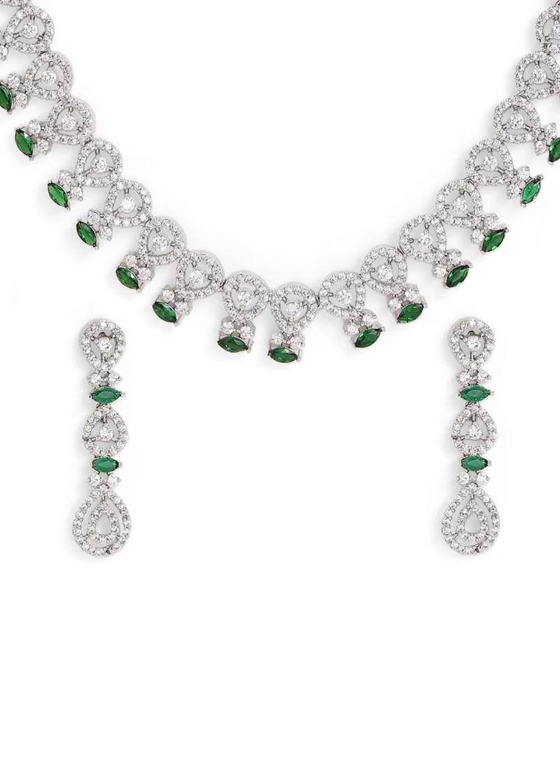 Priyaasi Plated Studded Jewellery Set