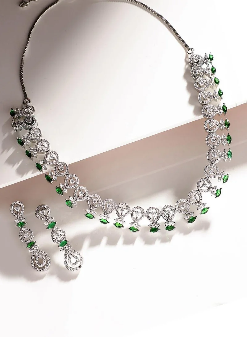 Priyaasi Plated Studded Jewellery Set
