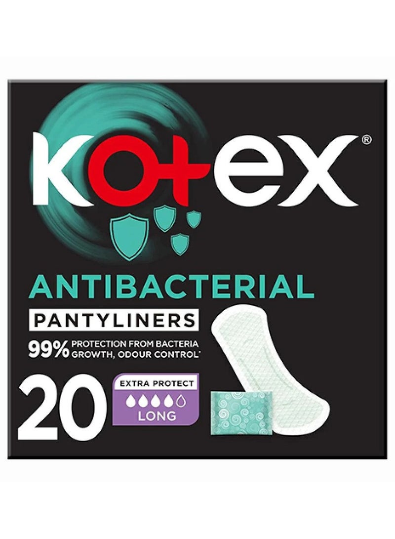 Kotex Panty Liners Antibacterial Long 20 liners - Image 1