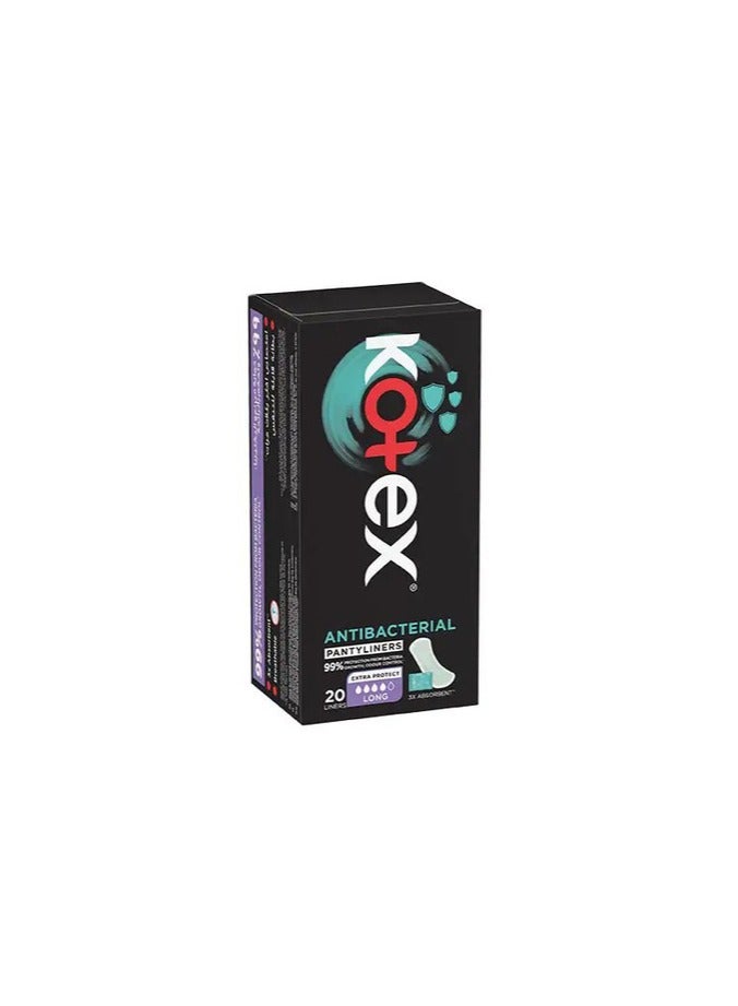 Kotex Panty Liners Antibacterial Long 20 liners - Image 2