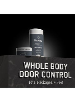 Mando Mando Whole Body Deodorant For Men - Smooth Solid Stick - 72 Hour Odor Control - Aluminum Free, Baking Soda Free, Skin Safe - 2.6 Ounce (Pack of 2) - Unscented  - Image 5