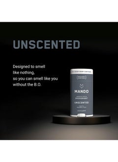 Mando Mando Whole Body Deodorant For Men - Smooth Solid Stick - 72 Hour Odor Control - Aluminum Free, Baking Soda Free, Skin Safe - 2.6 Ounce (Pack of 2) - Unscented  - Image 3