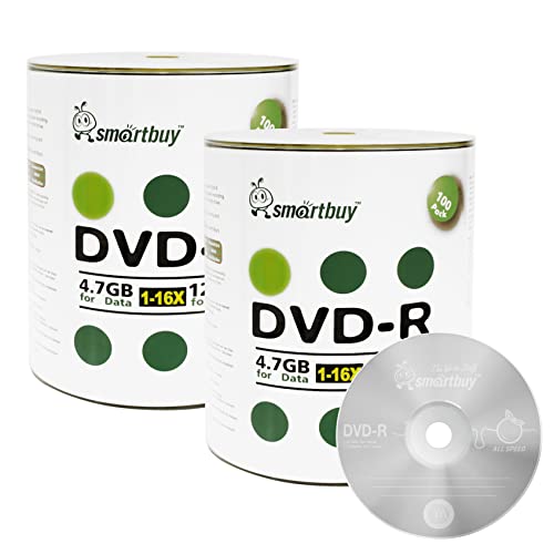 Smartbuy Smart Buy 200 Pack DVD-R 4.7gb 16x Logo Blank Data Video Movie Recordable Disc, 200 Disc 200pk - Image 3