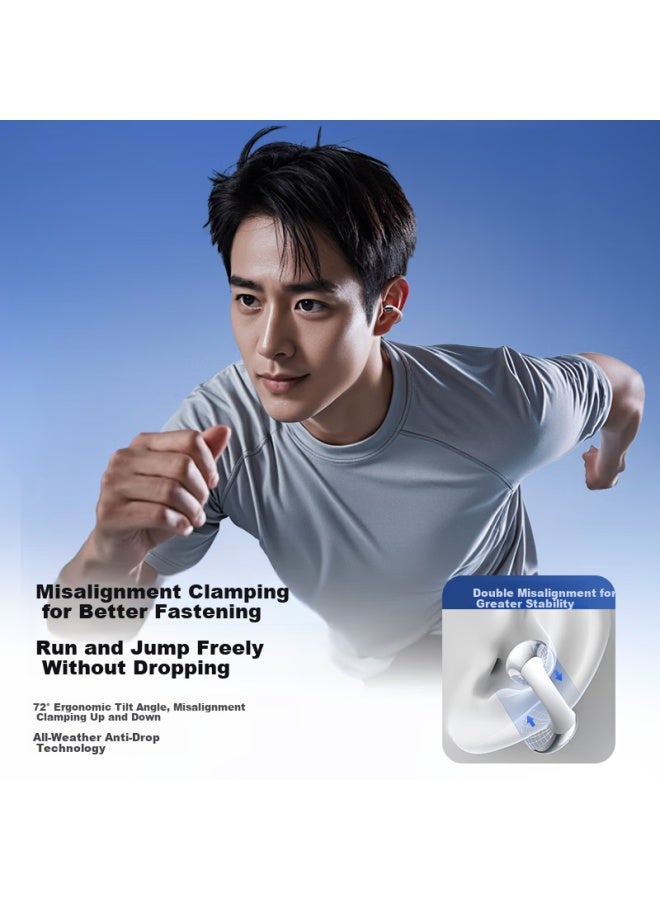 Linklike Bluetooth Earphones, Clip-on Bone Conduction Concept Music Wireless Sports Running Earphones, Top 10 Open-style Non-in-ear Hanging Ear-friendly - Image 1