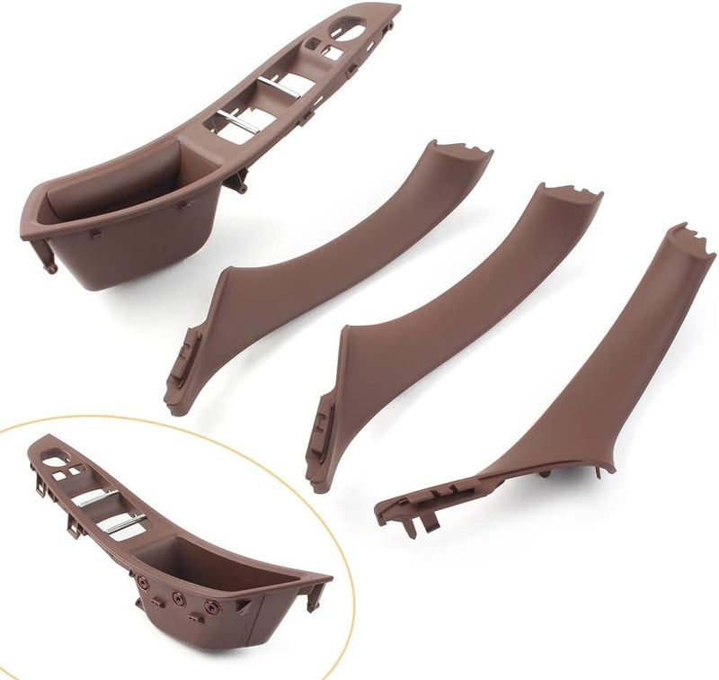 DEMULAX Car Inner Window Switch Armrest Panel for BMW 5 Series - Image 2