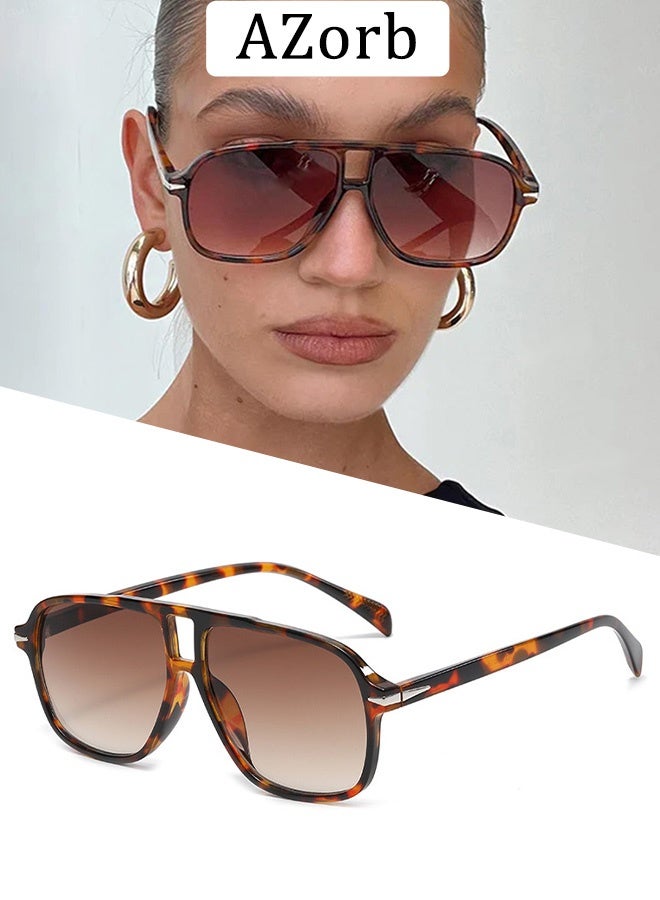 AZorb Aviator Sunglasses Men Women Retro Fashion Men's Sunglasses Square Polarized for Mens Women Sun Glasses Accessories UV400 Protection Shades - Image 1