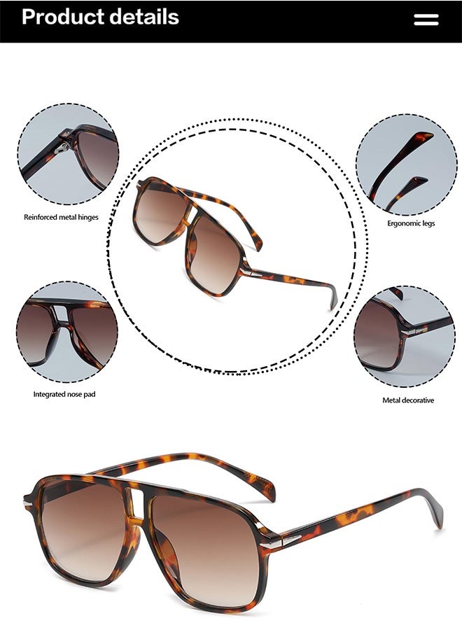 AZorb Aviator Sunglasses Men Women Retro Fashion Men's Sunglasses Square Polarized for Mens Women Sun Glasses Accessories UV400 Protection Shades - Image 3