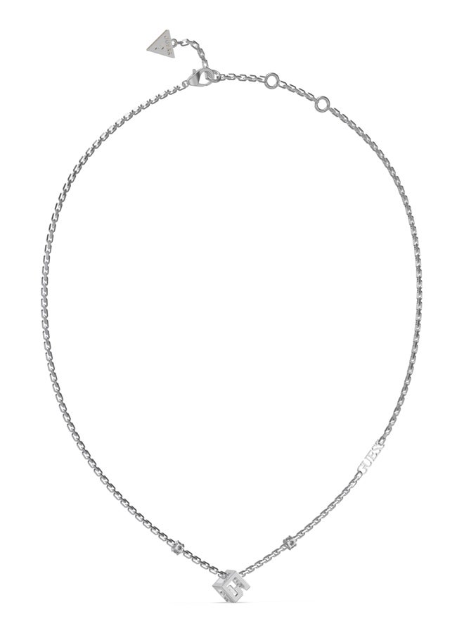 GUESS Ladies Silver Necklace