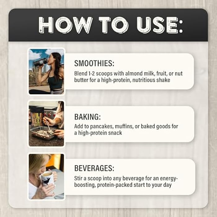 Wild Foods Wild Grass Fed Beef Protein Powder with Beef Organs Complex - Sugar Free Protein Shake - Low Carb & Calories - Keto/Paleo/Carnivore Friendly - Whey/Bloating/Lactose Free - Maple Pecan 10oz - Image 4