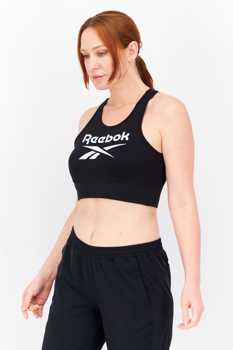 Reebok Women Non Padded Sports Bra, Black - Image 3