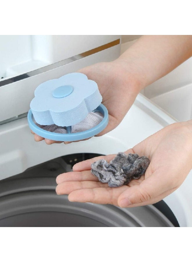 TOPBATHY 5pcs Washing Machine Lint Catcher Reusable Mesh Bag Hair Filter Net Pouch Laundry Lint Trap Pet Hair Remover House Cleaning Tool - Image 2