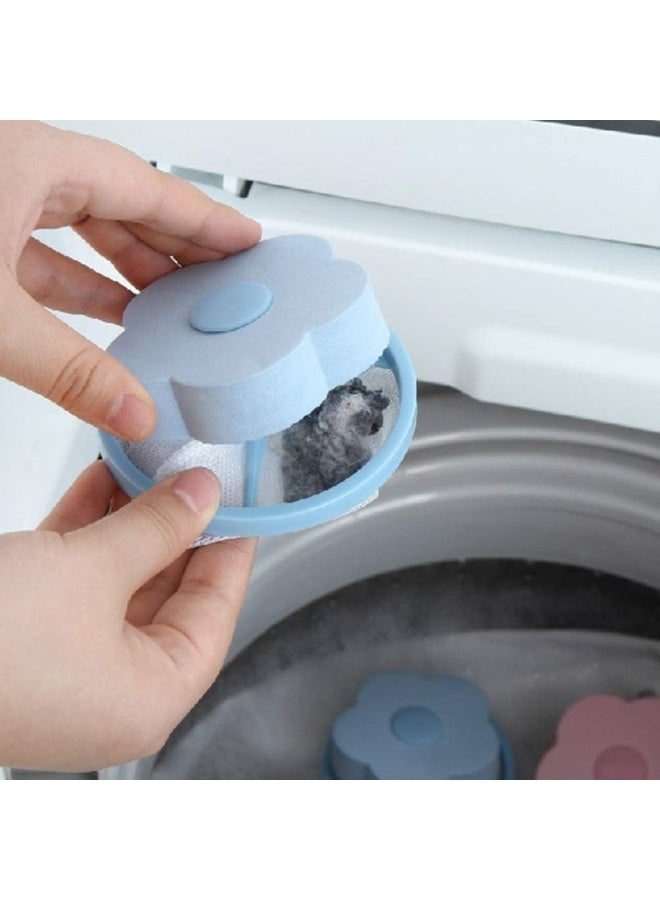 TOPBATHY 5pcs Washing Machine Lint Catcher Reusable Mesh Bag Hair Filter Net Pouch Laundry Lint Trap Pet Hair Remover House Cleaning Tool - Image 4