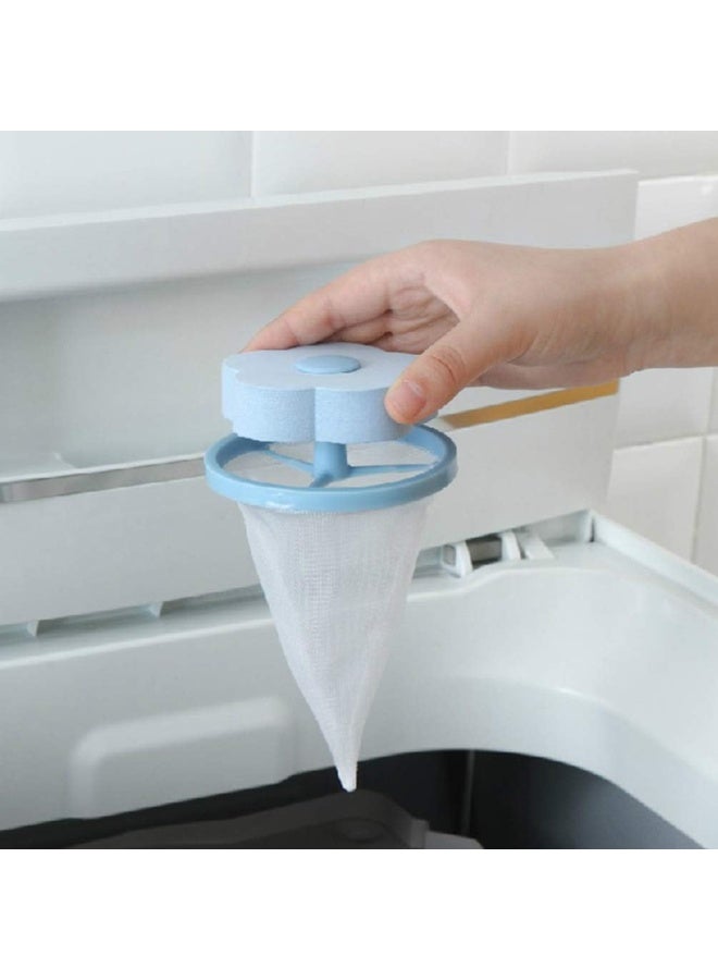 TOPBATHY 5pcs Washing Machine Lint Catcher Reusable Mesh Bag Hair Filter Net Pouch Laundry Lint Trap Pet Hair Remover House Cleaning Tool - Image 5