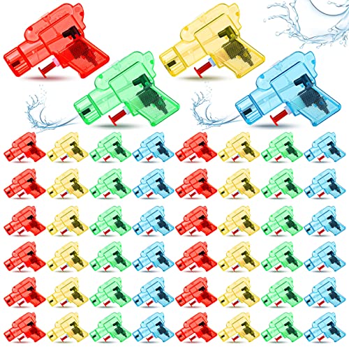 Charniol 48 Pieces Mini Water Guns Colorful Mini Squirt Gun Dinosaur Water Gun Toys Plastic Gun Outdoor Water Fighting Toys Pool Squirt Gun for Summer Swimming Pool Beach Party Favors Gifts - Image 1