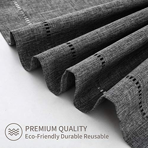 Tosewever Decorative Linen Table Runner with Tassels Tabletop Collection 14 x 72 Inches Table Runners for Everyday Dining Wedding Party Holiday Home Decor (14" x 72", Grey) - Image 5