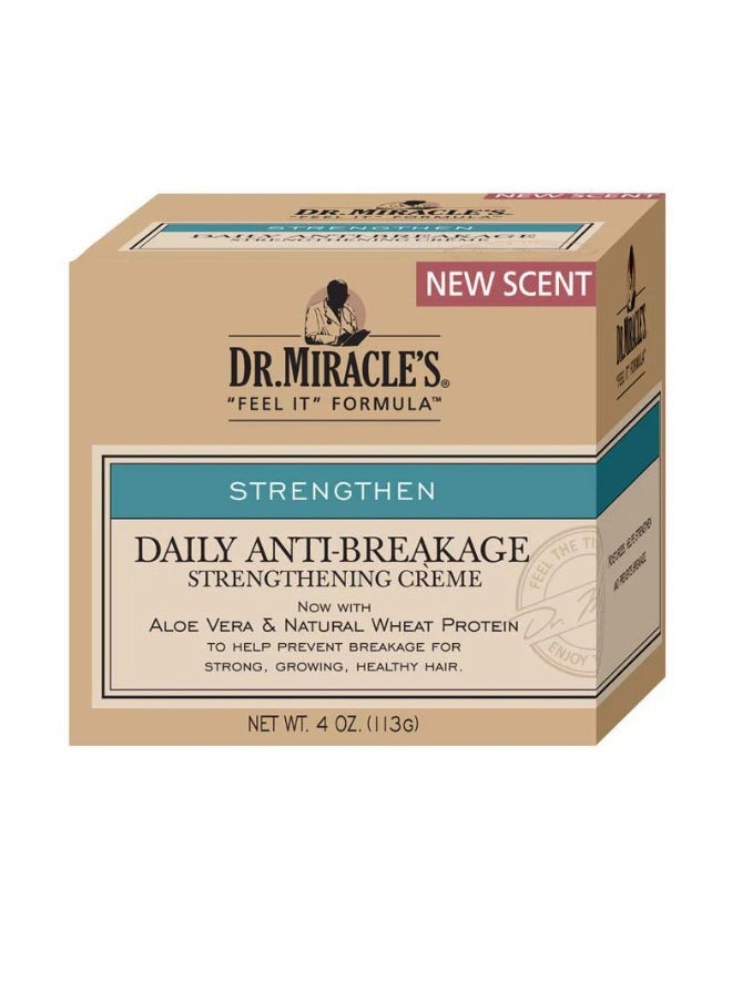 Dr. Miracle's Dr. Miracle’s Anti-Breakage Hair Cream – Strengthening Formula with Aloe Vera, Natural Protein, Nourishes & Prevents Breakage, 4oz  - Image 1