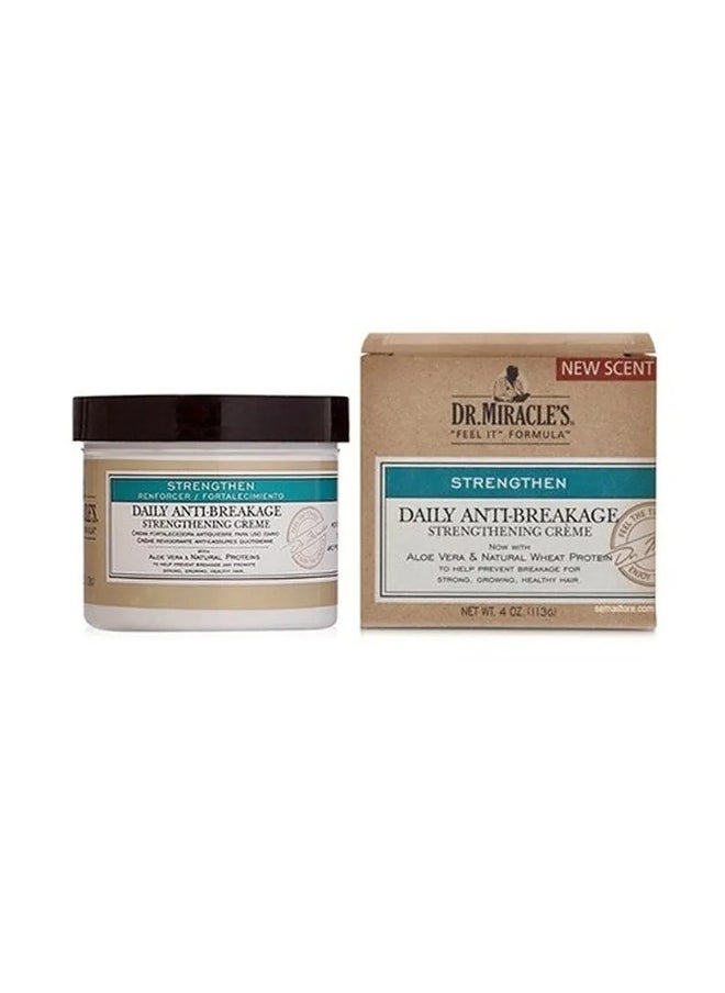 Dr. Miracle's Dr. Miracle’s Anti-Breakage Hair Cream – Strengthening Formula with Aloe Vera, Natural Protein, Nourishes & Prevents Breakage, 4oz  - Image 2