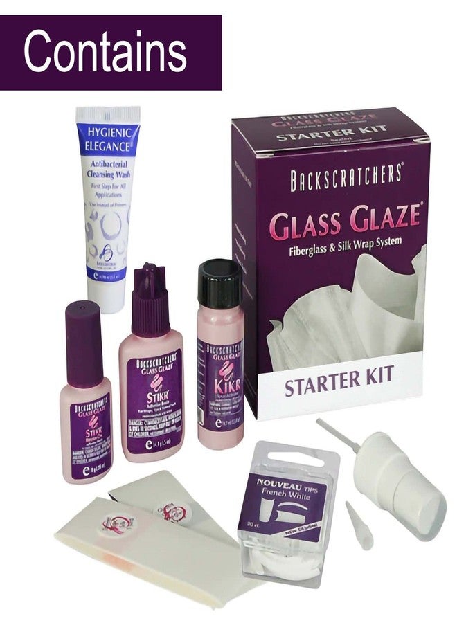 Backscratchers Extreme Glass Glaze Fiberglass and Silk Wrap Starter Kit - Broken Nail Repair for Healthy Nail Growth - Image 2