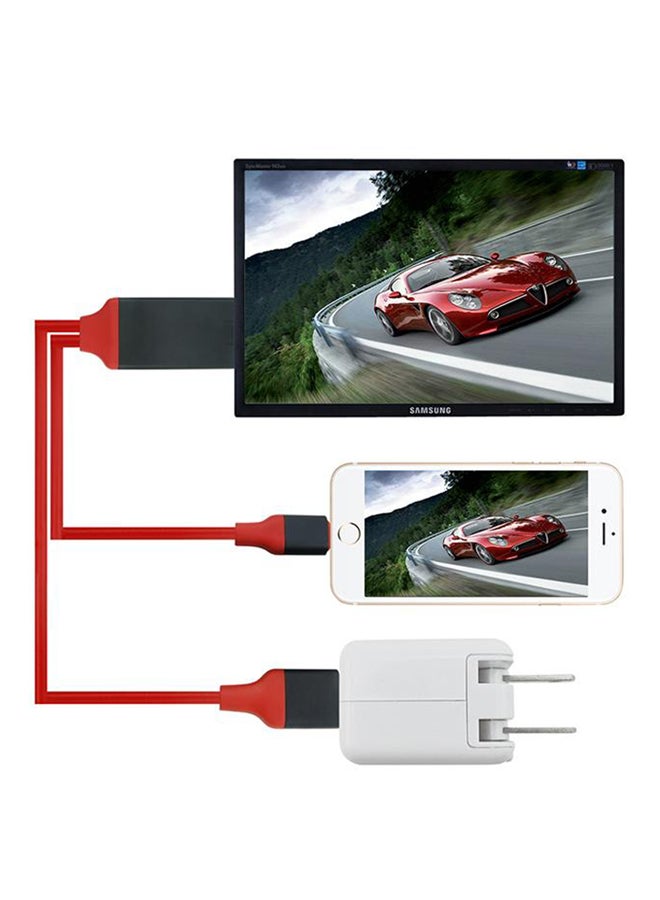 DUSALA Lightning Hdtv Cable Ot-7575S Red - Image 2
