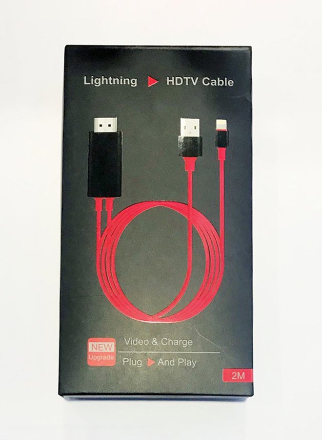 DUSALA Lightning Hdtv Cable Ot-7575S Red - Image 4