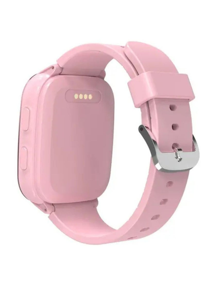 porodo 4G Kids GPS 1.85 inches Smart Watch Junicare with Touch Display, 36 Hours Working Time, 3 Hours Charging Time, Video Calling - Pink  - Image 5
