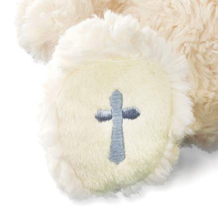 DEMDACO Nat and Jules The Lord's Prayer Bear With Ribbon, Cross Children's Plush Stuffed Animal - Image 3