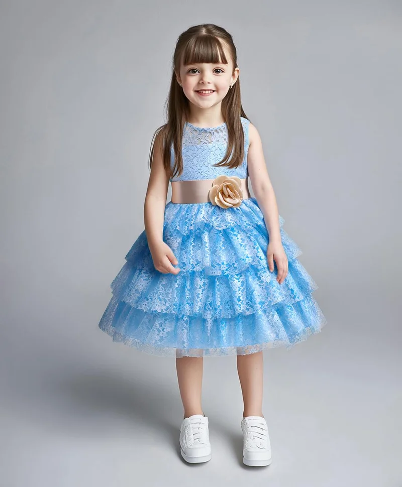 Mark & Mia Mark & Mia Sleeveless Embroidered Dress - Blue