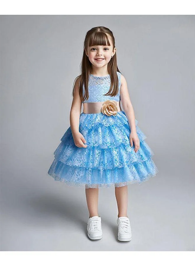 Mark & Mia Mark & Mia Sleeveless Embroidered Dress - Blue