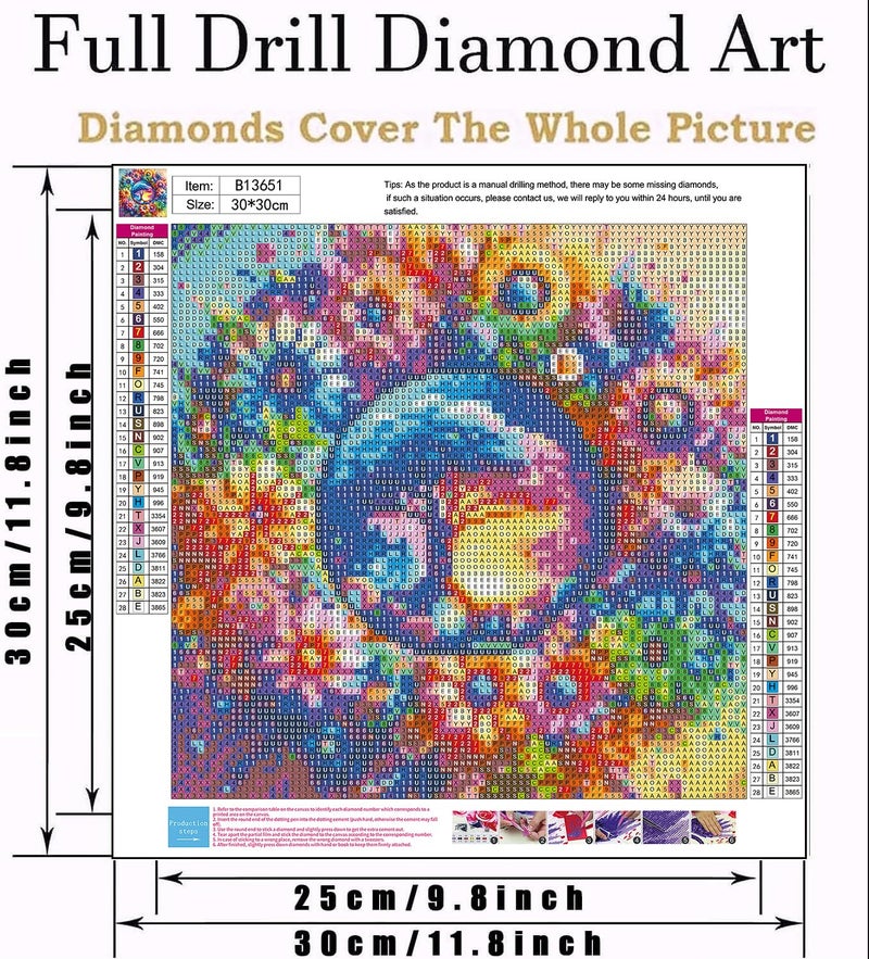 mrpwnle Tree of Life Diamond Painting Kits for Adults - 5D Tree of Life Diamond Art Kits for Beginners, DIY Flowers Diamond Art Painting Crafts, Great for Decor Home Gifts 12X12Inch - Image 4