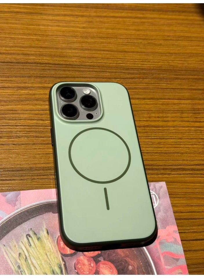 MagSafe Matte Phone Case for iPhone 16 Pro, Green - Image 3