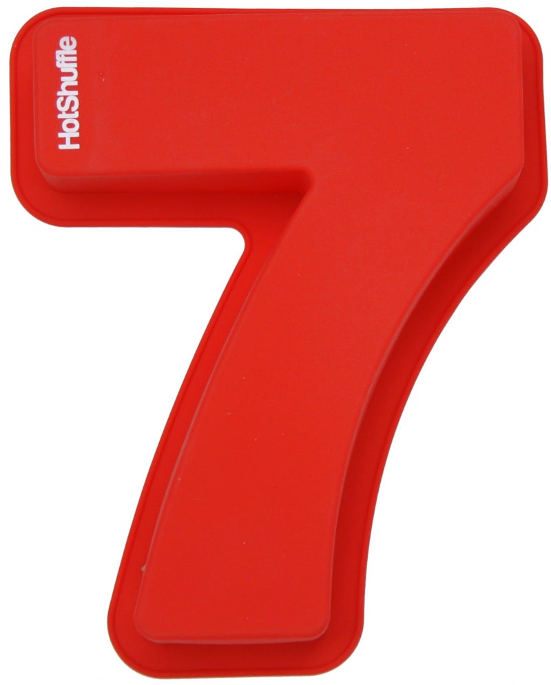 HotShuffle 13 Inch 33cm XL Silicone Number Cake Tin Mould Baking Birthday Anniversary Number 7