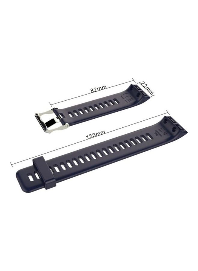 إسكدنيا For Garmin Forerunner 30 / 35 Silicone Replacement Wrist Strap Watchband Black - Image 4