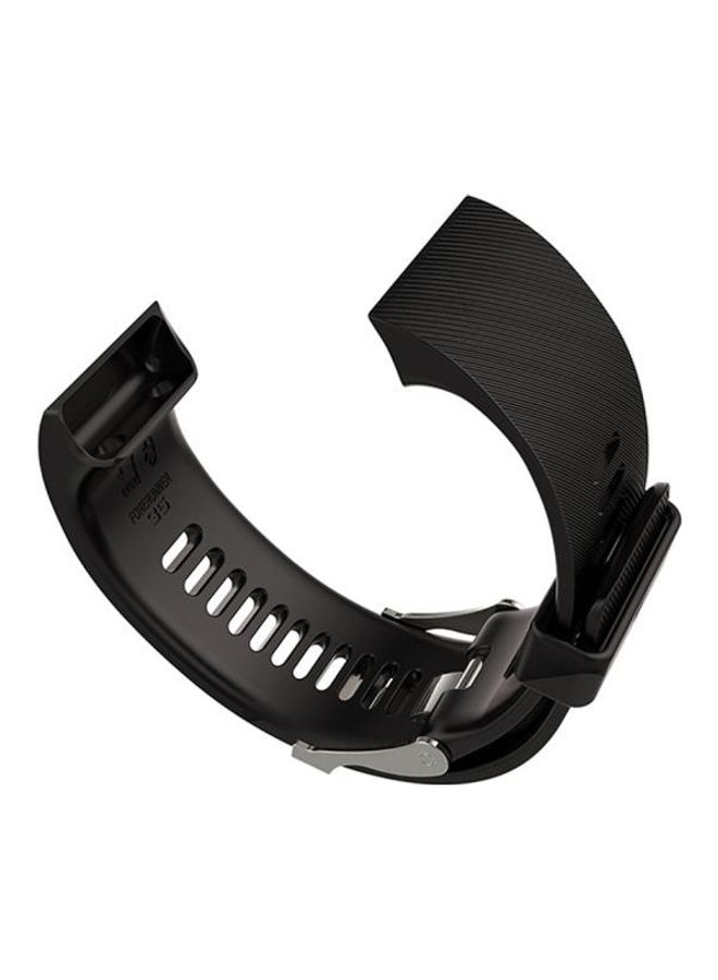إسكدنيا For Garmin Forerunner 30 / 35 Silicone Replacement Wrist Strap Watchband Black - Image 3