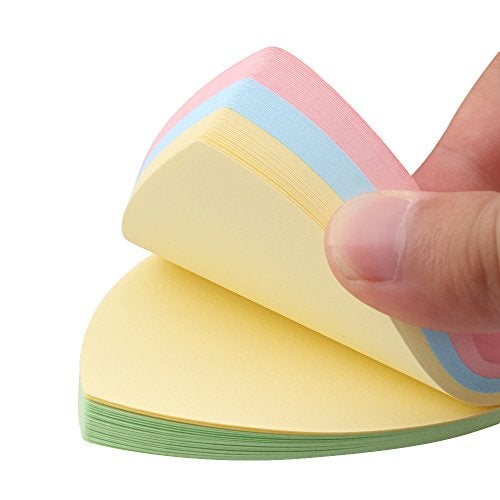 GTHER Heart Shaped Sticky Notes, Colored Sticky Notes Pink Red Blue Cute Fun Love Self-Adhesive Note for Kids School Classroom Office College (2 Pads, Heart) - Image 3