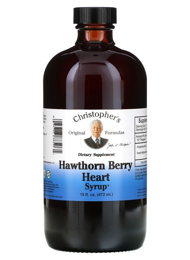 Christopher's Original Formulas Hawthorn Berry Heart Syrup 16 fl oz (472 ml) - Image 1