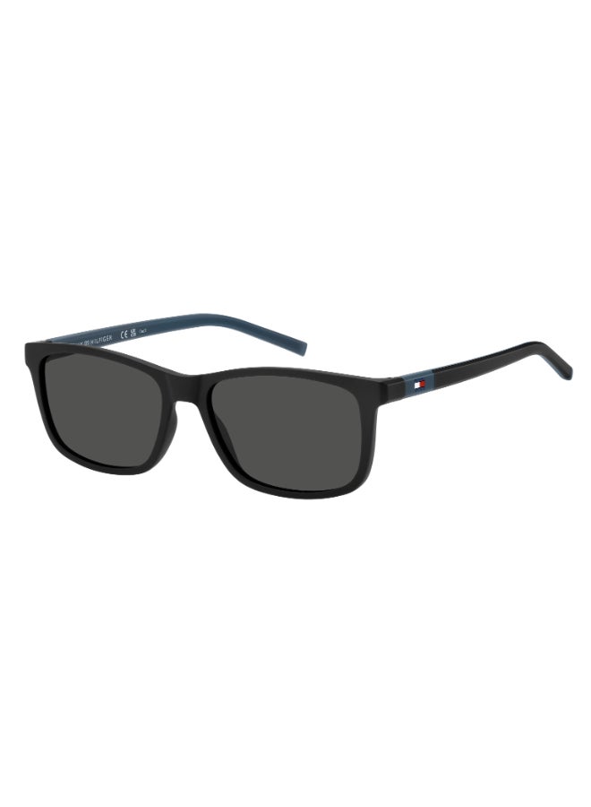 TOMMY HILFIGER TH 2244/S Sunglasses Black Rectangular - Image 1