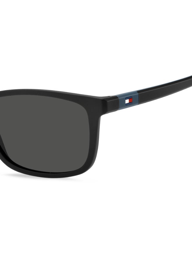TOMMY HILFIGER TH 2244/S Sunglasses Black Rectangular - Image 4