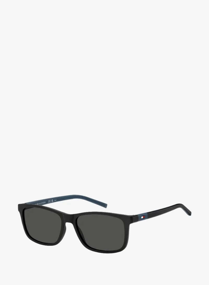 TOMMY HILFIGER TH 2244/S Sunglasses Black Rectangular