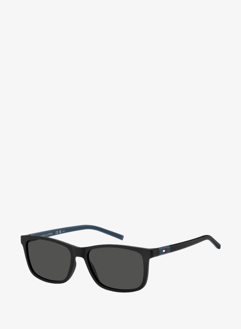 TOMMY HILFIGER TH 2244/S Sunglasses Black Rectangular - Image 1